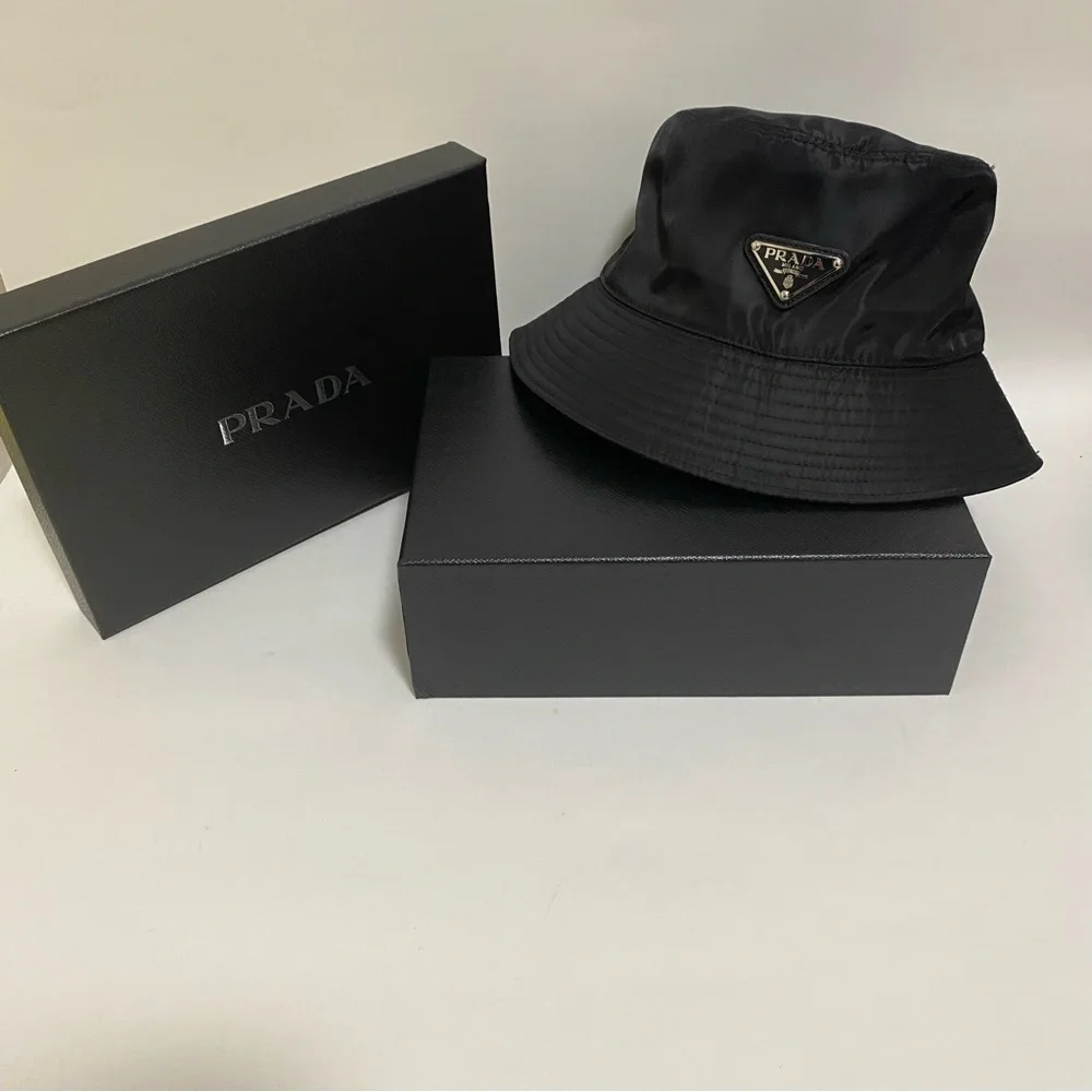Prada Black Bucket Hat - Picture 2 of 7